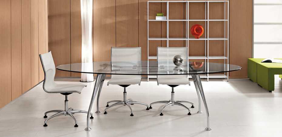 Tavolo Allungabile Tavolo Vetro Sala Riunioni Alluminio Tavolo